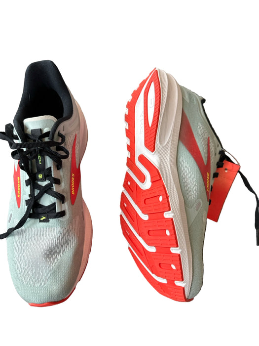 Brooks Shoe Size 8.5 Green & Red Canvas Athletic Men's Sneakers