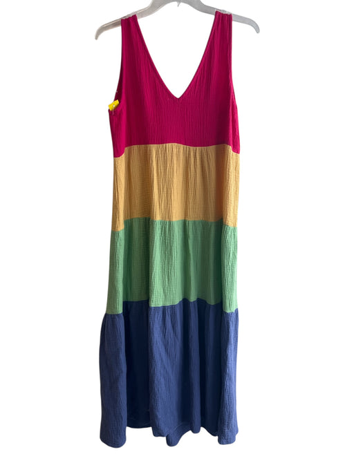 Marine Layer Size S Multi 100% Cotton Gauze Color Block Tiered Maxi Dress Multi / S