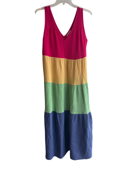 Marine Layer Size S Multi 100% Cotton Gauze Color Block Tiered Maxi Dress Multi / S