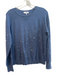 J Society Size S Blue Cotton Long Sleeve Knit Splatter dots Light Sweater Top Blue / S