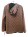 Lysse Size XS Brown Polyester Long Sleeve Quilted Hooded Zip front Coat Brown / XS