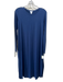 Lake Size XS Dark Blue Bamboo & Spandex Long Sleeve T Shirt Midi Dress Dark Blue / XS