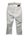 Johnny Was Size 27 White & Multi Cotton Mid Rise Slim Fit Frayed Hem Jeans White & Multi / 27