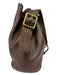 Coach Dark Brown Leather Brass Hardware Bag Dark Brown