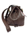 Coach Dark Brown Leather Brass Hardware Bag Dark Brown