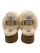 Ugg Shoe Size 9 Tan & cream Leather Platform Shearling Lined Sling back Slippers Tan & cream / 9