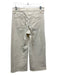 KanCan Size 27 Off White Cotton Zip Fly Frayed Hem Wide Leg Jeans Off White / 27