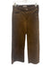 Kut From The Kloth Size 2 Brown Cotton Zip Fly Wide Leg Pants Brown / 2