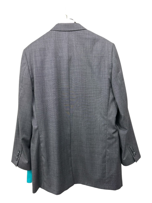 Hickey Freeman Gray Wool 2 Button Men's Suit 44L