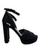 Stuart Weitzman Shoe Size 6 Black Manmade Material Suede Platform Shoes Black / 6