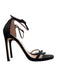 Stuart Weitzman Shoe Size 6 Black Manmade Material toe strap Ankle Strap Shoes Black / 6