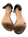 Stuart Weitzman Shoe Size 6 Black Manmade Material toe strap Ankle Strap Shoes Black / 6