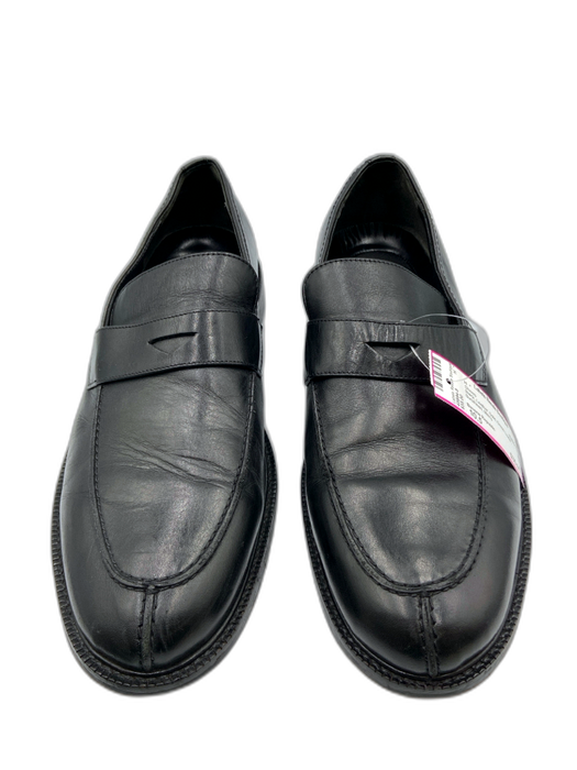 Banana Republic Shoe Size 10.5 Black Leather Solid Dress Men's Shoes Black / 10.5