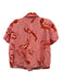 Farm Rio Size Small Pink, Red, Yellow Linen Blend Lobster Button Front Short Set Pink, Red, Yellow / Small