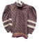 Hunter Bell Size XS Gray, Pink, Purple Cotton Long puff sleeve Floral Top Gray, Pink, Purple / XS