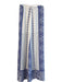 Mumu Size Medium White & Blue No Fabric Tag Half Lined Tassel Detail Skirt Set White & Blue / Medium
