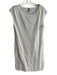 Ophelia Size Est M White No Fabric Tag Wide Neck Cap Sleeve Lace Overlay Dress White / Est M