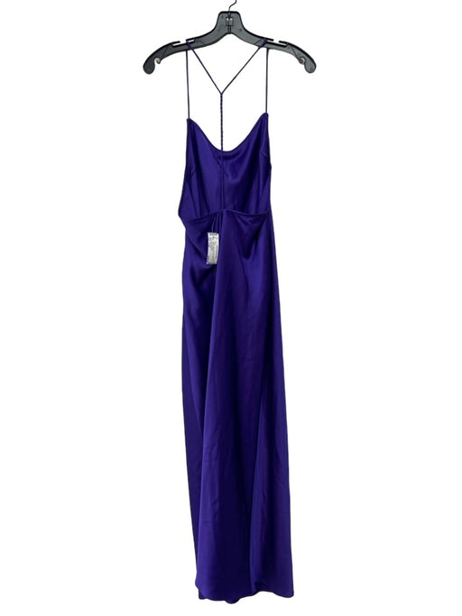 Simon Miller Size Large Purple Acetate Satin Sleeveless Full length Dress Purple / Large