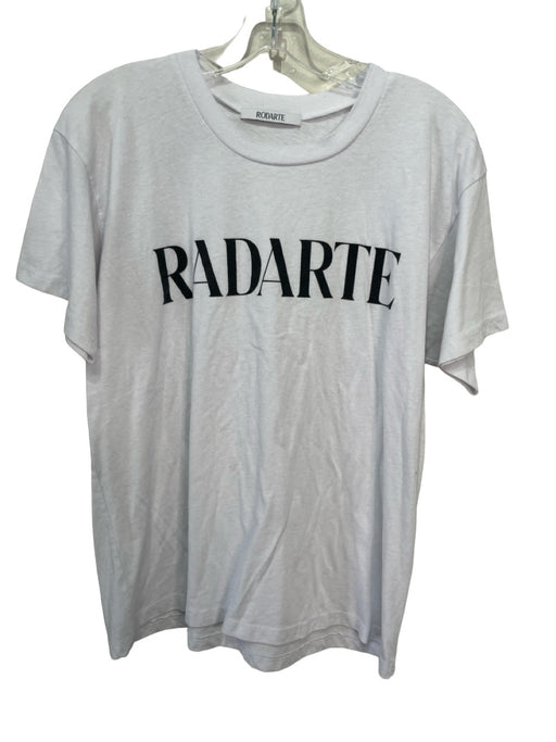 Rodarte Size L White Polyester & Cotton Short Sleeve graphic Top White / L