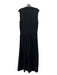 Toteme Size L Black Cotton Round Neck Sleeveless Maxi Pockets Dress Black / L