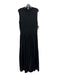 Toteme Size L Black Cotton Round Neck Sleeveless Maxi Pockets Dress Black / L