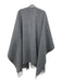 Ann Mashburn Gray Lambs Wool Heathered Frayed Shawl Wrap scarf Gray / Large