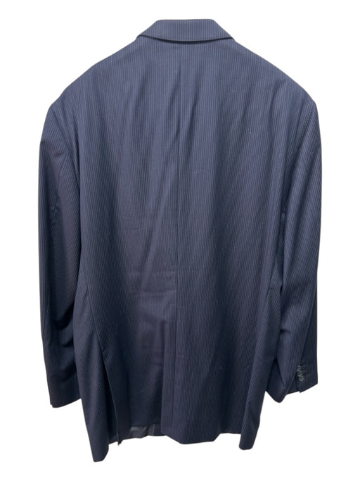 Peter Millar Navy Wool Striped 2 Button Men's Suit Navy / 44T