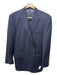 Peter Millar Navy Wool Striped 2 Button Men's Suit Navy / 44T