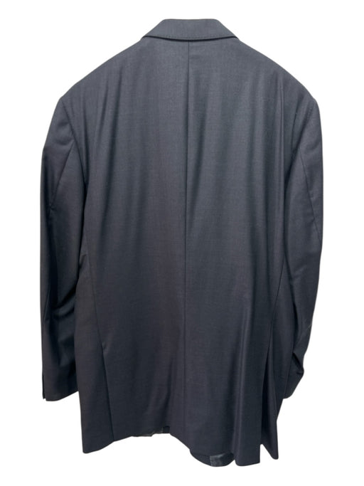 Peter Millar Dark Gray Wool Solid 2 Button Men's Suit Dark Gray / 44T