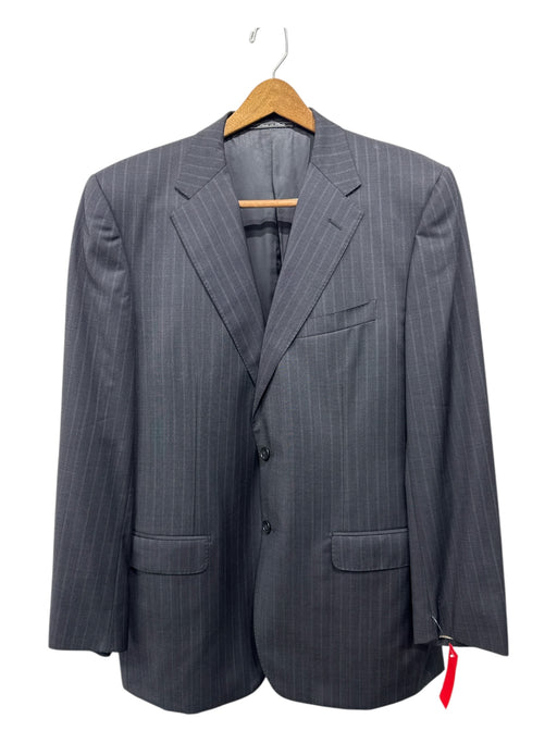 Cornelliani Gray Wool Striped 2 Button Men's Suit Gray / 54L