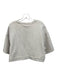 Varley Size Large Beige Cotton Blend Short Sleeve Heathered Cropped Top Beige / Large