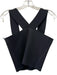 A.L.C. Size L Black Rayon Blend Thick Straps Knit Sleeveless Crop Top Black / L