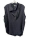 Totem Size 42 Black Viscose Blend Mock Neck Fray Detail Sleeveless Paneled Top Black / 42