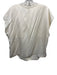 Rohe Size 42 Cream Viscose Blend Cap Sleeve Back Zip Cowl neck Boxy Top Cream / 42