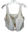 Cult Gaia Size L Cream & White No Fabric Tag Gold Tone Hardware Clasp Crop Top Cream & White / L