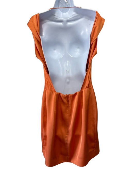 COS Size 12 Orange Polyester Sleeveless back out Shift Above Knee Dress Orange / 12