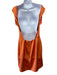 COS Size 12 Orange Polyester Sleeveless back out Shift Above Knee Dress Orange / 12