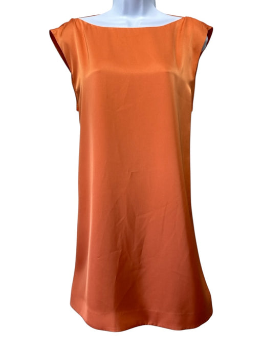 COS Size 12 Orange Polyester Sleeveless back out Shift Above Knee Dress Orange / 12