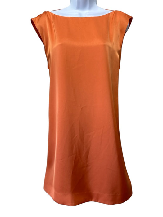 COS Size 12 Orange Polyester Sleeveless back out Shift Above Knee Dress Orange / 12