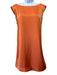 COS Size 12 Orange Polyester Sleeveless back out Shift Above Knee Dress Orange / 12