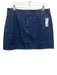 J. Crew Size 30 Med Dark Wash Cotton Denim Zip & Hook Closure Darted Mini Skirt Med Dark Wash / 30