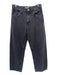 Mango Size 6 Black Wash Cotton Denim Zip & Button Mid Rise Straight Jeans Black Wash / 6