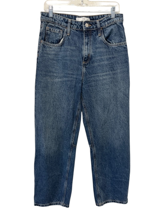 Mango Size 6 Dark Wash Cotton Zip & Button Mid Rise High Rise Jeans Dark Wash / 6