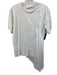 Victoria Victoria Beckham Size M White Cotton Short Sleeve Draped Detail Top White / M