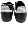 Adidas Shoe Size 7.5 Black White & Beige Leather Suede Stripe Low Top Sneakers Black White & Beige / 7.5