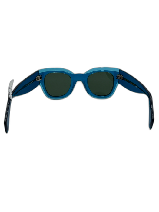 Celine Blue Acetate Translucent Cat Eye Sunglasses Blue