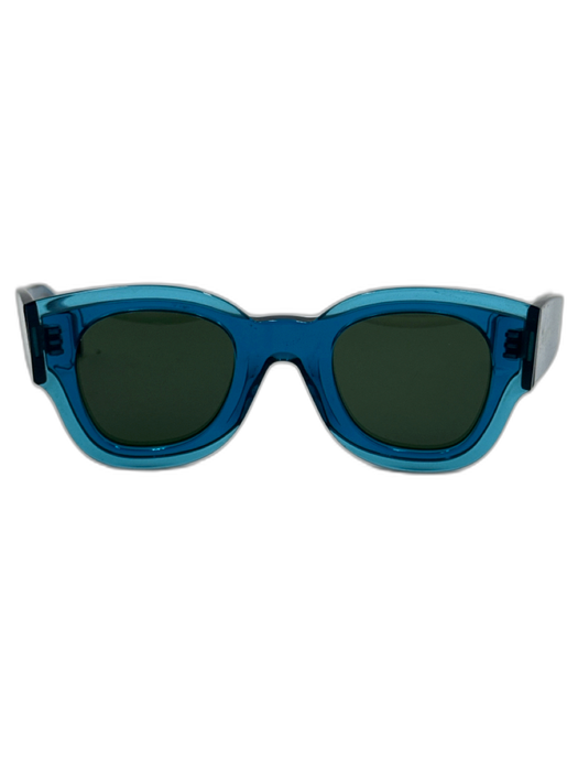 Celine Blue Acetate Translucent Cat Eye Sunglasses Blue