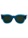 Celine Blue Acetate Translucent Cat Eye Sunglasses Blue