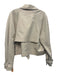 Mango Size L Cream Beige Cotton Blend Water Repellant Double Breasted Jacket Cream Beige / L