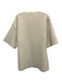 COS Size M Cream Beige Missing Fabric Tag 1/2 Sleeve Neoprene Oversize Top Cream Beige / M